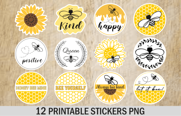 Download Flying Bee Sticker Printable Stickers - Printable stickers Collection