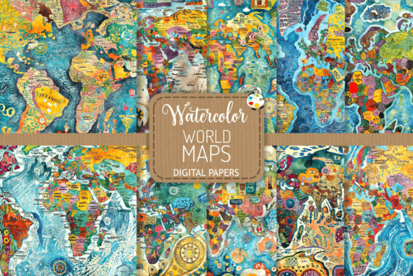 Download World Maps - Scrapbooking Papers - Scrapbooking papers Collection