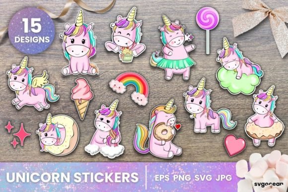 Download Kawaii Unicorn Printable Stickers Cricut - Printable stickers Collection