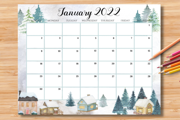 Download EDITABLE January 2022 Calendar - 2022 calendar Collection