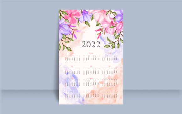 Download Cherry Blossom New Year 2022 Calendar - 2022 calendar Collection