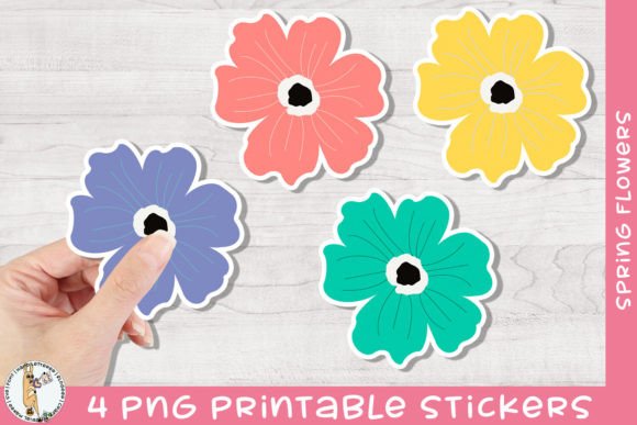 Download Spring Flower Printable Stickers - Printable stickers Collection