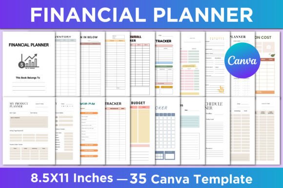 Download Financial Planner Canva Template - Financial planner Collection