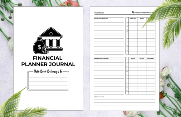 Download Financial Planner Journal L KDP Interior - Financial planner Collection