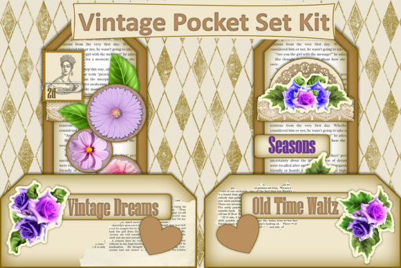 Download Vintage Pockets Journal Ephemera Kit - Premium Resources