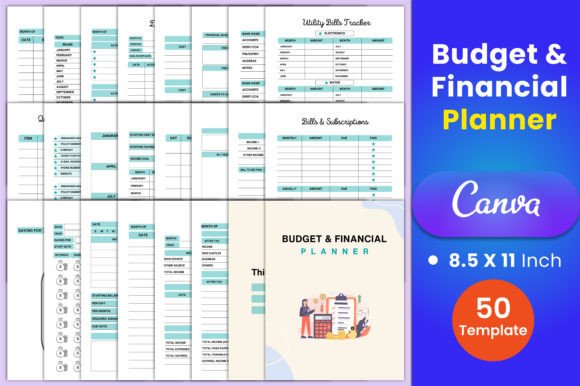 Download Budget &amp; Financial Planner Canva - Financial planner Collection