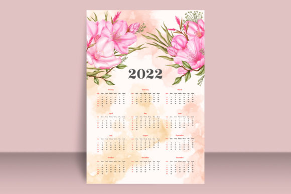 Download Watercolor Cherry Blossom 2022 Calendar - 2022 calendar Collection