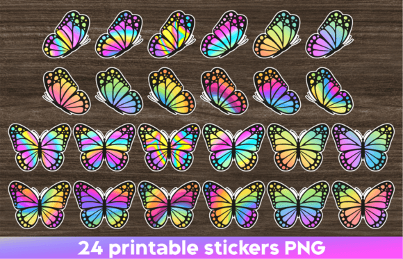 Download Butterfly Sticker Printable Stickers Png - Printable stickers Collection
