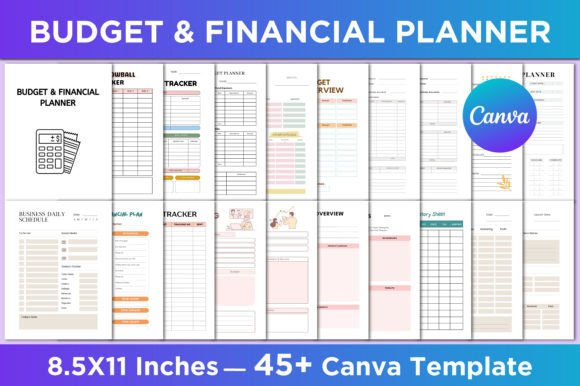 Download Budget &amp; Financial Planner Canva Interio - Financial planner Collection